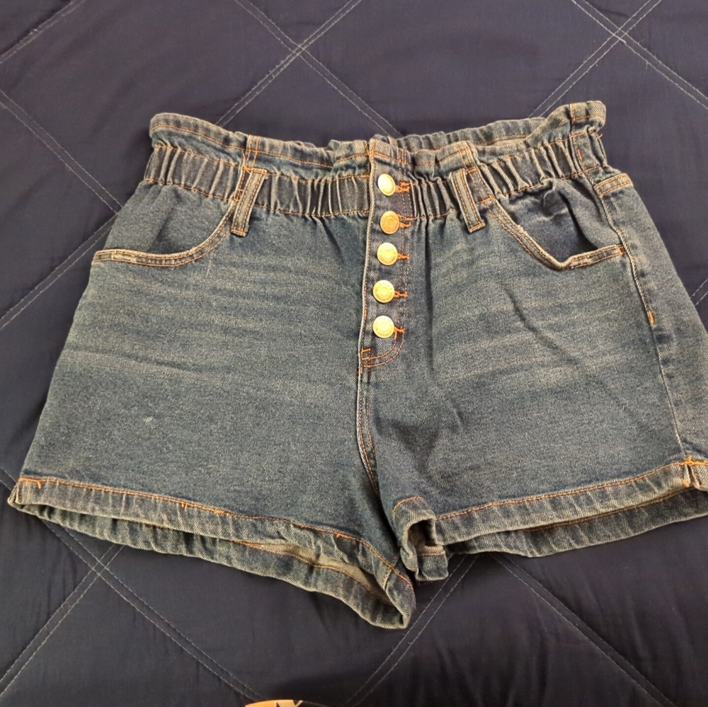Wild Fable Paper bag Denim Shorts L